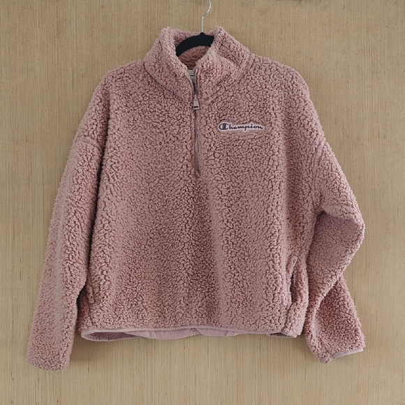 Champion Tops - Champion Quarter Zip Sherpa Fleece